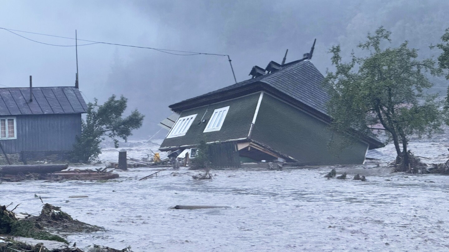 Flash floods in Romania kill at least 3 people and force hundreds of evacuations