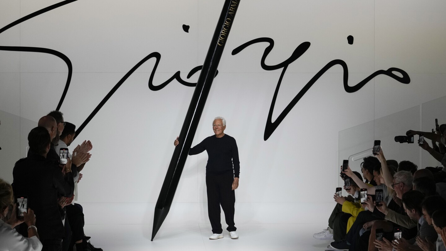Giorgio Armani’s will tells heirs to sell 15% of his fashion empire