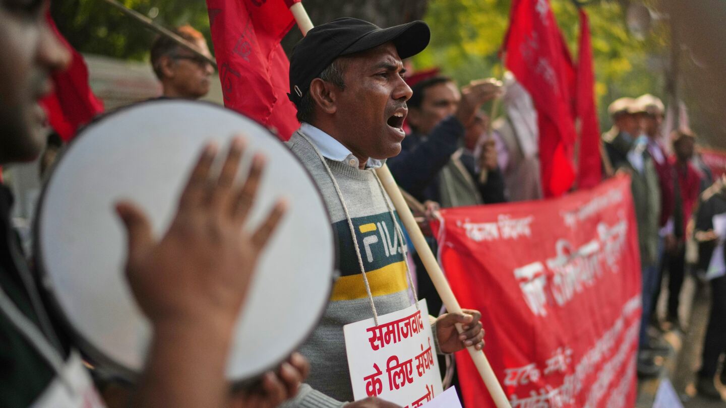 Indian trade unions rally nationwide against new labor codes