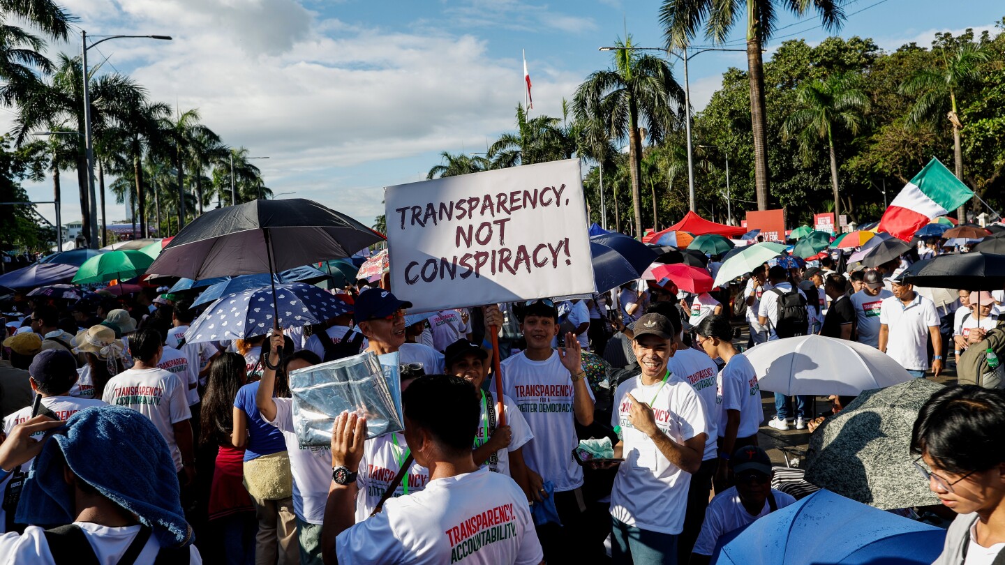 Filipinos join big rally for accountability in flood-control corruption scandal